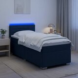  Krevet s box springom, madracem i LED-om Plava 90 x 200 cm Cijene