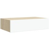  Zidne police s ladicom 2 kom hrast i bijele 40x23,5x10 cm MDF | Eponuda.ba