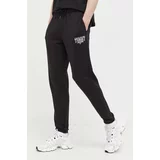 Tommy Jeans Pamučne hlače boja: crna, glatki materijal