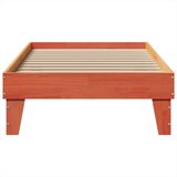  Posteljni okvir brez vzmetnice voščeno rjav 100x200 cm borovina, (21527614) | Shoptok.si