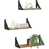  Polica na zidu Zidne s pohranom 3 pcs Dimni hrast | Eponuda.ba