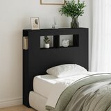  LED uzglavlje crno 100x18,5x103,5 cm konstruirano drvo | Eponuda.com