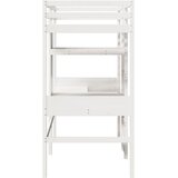  Okvir kreveta na kat bez madraca bijeli 90x190 cm od borovine | shoptok.hr