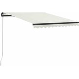 Tenda na ručno uvlačenje s LED svjetlima 300 x 250 cm krem | shoptok.hr