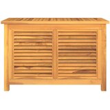 Vrtna kutija za pohranu s vrećom 90x50x58 cm masivna tikovina | shoptok.hr