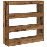 vidaXL Ormar za knjige / Pregrada - Rustikalno drvo - 100 x 30 x 103 cm - Konstruirano drvo | shoptok.hr