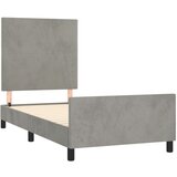  Okvir kreveta bez madraca svjetlosivi 100x200 cm baršunasti | shoptok.hr