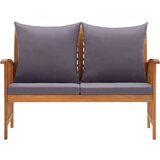  Klupa s jastucima 119 cm od masivnog bagremovog drva | shoptok.hr