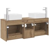  Set ormarića za kupaonicu 3 kom. Hrast artisan 129 x 41 x 80 cm | Shoptok.si