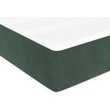  Box spring postelja z vzmetnico temno zelen 140x190 cm žamet | Shoptok.si