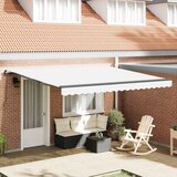 Skrovita tenda Bijelo 400 × 300 cm Poliester i čelik | shoptok.hr
