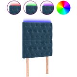 Maison Chic led posteljno vzglavje - vzglavna omarica - nočna omarica temno modro 80x7x118/128 cm žamet, (21710491) Cene