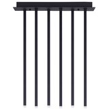 Nova Luce Mat črna aluminijasta LED stropna svetilka z upogljivo konstrukcijo 20x50 cm Stilvi – | Shoptok.si
