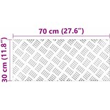  Stepenica Pravokutni 2 pcs Srebrno 70 x 30 cm Aluminij | shoptok.hr