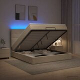  od pjene s madracem i LED-om Krem 180 x 200 cm Tkanina | shoptok.hr
