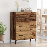 vidaXL Kreveta Staro drvo 34 x 69.5 x 90 cm Konstruirano drvo Cijene