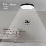  LED plafonsko svetlo za kupatilo sa senzorom LED/36W/230V 4000K IP44 crno | Eponuda.com