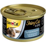  Varčno pakiranje GimCat ShinyCat Jelly 12 x 70 g - Tuna & kozice | shoptok.hr