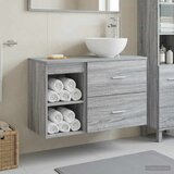  Set namještaja za kupaonicu 2 pcs Siva Sonoma Konstruirano drvo | shoptok.hr