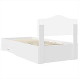  Okvir za krevet Bijelo 90 x 190 cm Konstruirano drvo | shoptok.hr