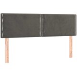  s oprugama i madracem tamnosivi 140x190 cm baršunasti | shoptok.hr