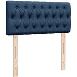  Krevet s oprugama i madracem plavi 100 x 200 cm od tkanine | shoptok.hr