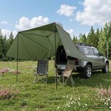 Šator za auto Maslinasto zelena 350 x 250 cm Poliester i čelik | shoptok.hr