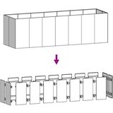 vidaXL Povišena vrtna gredica 280 x 80 x 80 cm od čelika COR-TEN | shoptok.hr