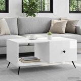  Kava Stol Bijela visokog sjaja 90 x 50 x 40 cm | shoptok.hr