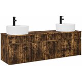  Set ormarića za kupaonicu 3 kom. Dimljeni hrast Smeđa 49 x 44,5 x 65 cm | shoptok.hr