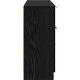 VidaXL Strani &amp;scaron;al 3 pcs Črni hrast 121 x 30 x 70 cm Konstruiran les Slike