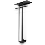 Spinder Design Crna željezna zidna vješalica s policom 70 cm Luno Large – Cijene