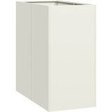 Maison Chic Cvetlični Lonec - Cvetlično korito Bela 40x80x80 cm Jeklo, (21788967) | Shoptok.si