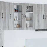 Stenska kuhinjska omarica 2 pcs Siva Sonoma 40 x 31 x 80 cm