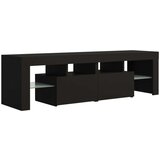 vidaXL TV ormarić s LED svjetlima crni 140x36,5x40 cm | shoptok.hr