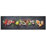  Kuhinjski tepih perivi s uzorkom začina 45 x 150 cm baršunasti | shoptok.hr