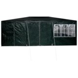 vidaXL party šator s 10 bočnih zidova Zeleni 6x4 m PE | shoptok.hr