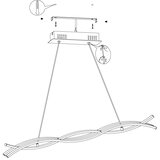 Eglo Lasana 3 visilica/1, led, 36w, d-985, alu/crno bela | Eponuda.com