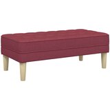  Klupa s jastukom Vinska crvena 113 x 57 x 39 cm tkanina | Eponuda.com