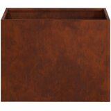  Vrtna saksija 2 kom. Rđa 40 x 30 x 30 cm Otporni čelik | shoptok.hr