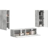  Set TV komoda 2 kom. Betonski sivi Konstruirano drvo | shoptok.hr
