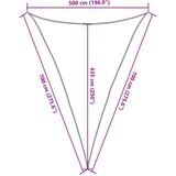 vidaXL Jedro protiv sunca boje pijeska 5x7x7 m 100 % poliester Oxford | shoptok.hr