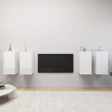 TV ormarići 4 kom visoki sjaj bijeli 30,5x30x60 cm od iverice | shoptok.hr