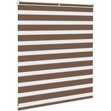 Zebra zavjesa Smeđa 130x100 cm Širina tkanine 125,9 cm Poliester | shoptok.hr