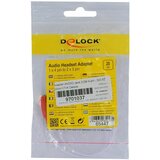 Delock Adapter-AVDIO Jack 3,5M 4-pin - 2x3,5Ž 20cm CTIA 65447 | Shoptok.si