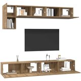  Set TV komoda Zidne 5 pcs Umjetnički hrast Konstruirano drvo | shoptok.hr