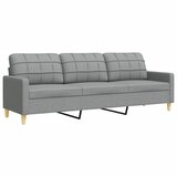  3-dijelni set sofa s tabureom svjetlosivi od tkanine | Eponuda.ba