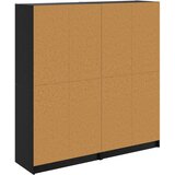  Highboard 2 pcs Crni hrast 68 x 37 x 142 cm Konstruirano drvo | shoptok.hr