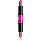 NYX Professional Makeup Wonder Stick Cream Blush dvostrani korektor nijansa 01 Light Peach and Baby Pink 2x4 g Cijene