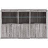  Komoda s LED svjetlima boja sivog hrasta 162x37x100 cm | shoptok.hr